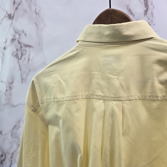 Cinch Shirt Mens Medium Bright Banana Yellow Button Down Long Sleeve Western - Picture 6 of 10